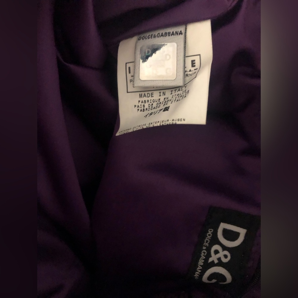 Dolce & Gabbana purple suede shoulder clutch - Picture 6 of 6